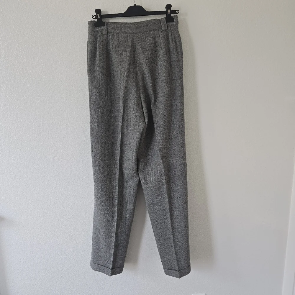 Vintage Joan and David High-waisted Womens Wool Pants Size 10 Lined Preppy 80s - Picture 5 of 15
